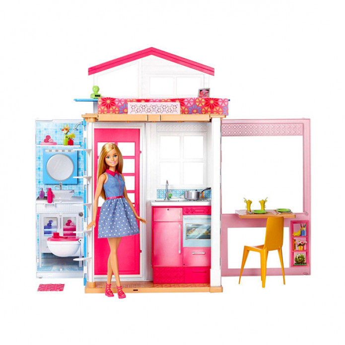  Barbie: 2 szintes ház Barbie babával