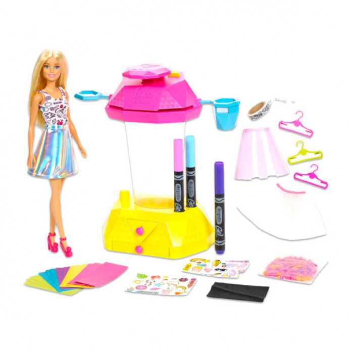 Barbie Crayola konfettis divatstúdió babával