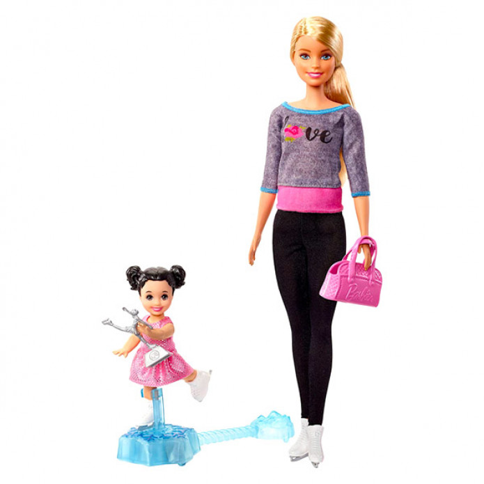 Barbie edző babák korcsolyaedző