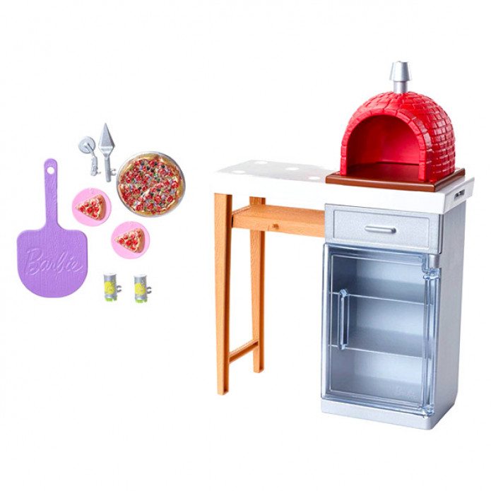 Barbie kiegészítők pizzasütés