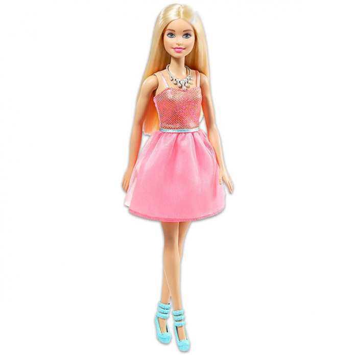  Barbie: Parti Barbie - szőke baba csillogó rózsaszín ruhában