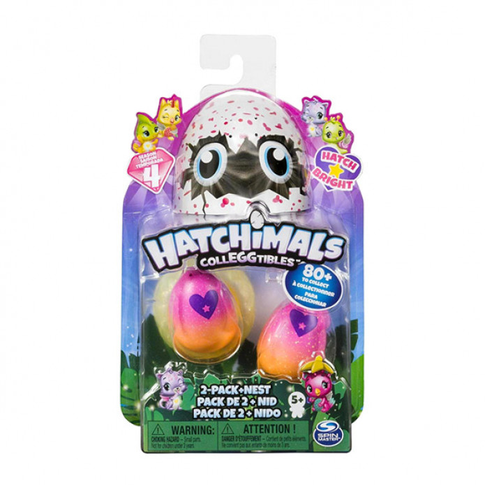 Hatchimals: 2 darabos meglepetés csomag fészekkel - 4 széria