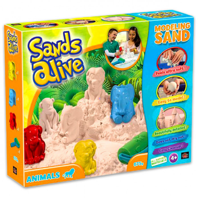 Sands Alive: modellező homok - állatok, 675 g