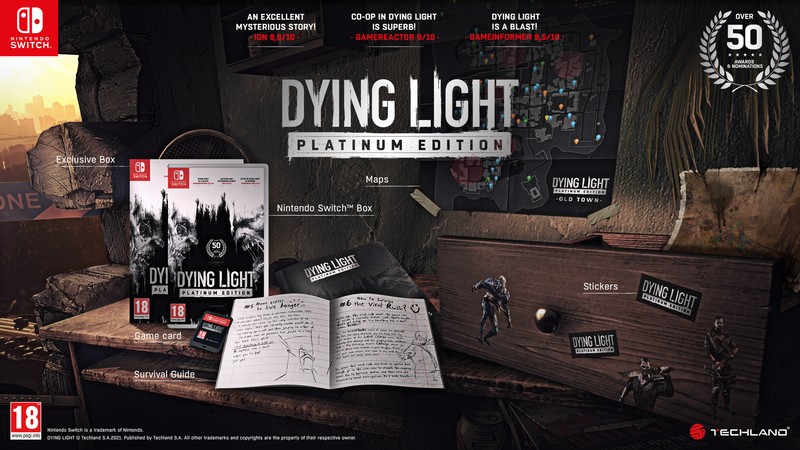 Nintendo Switch Dying Light Platinum Edition tartalom