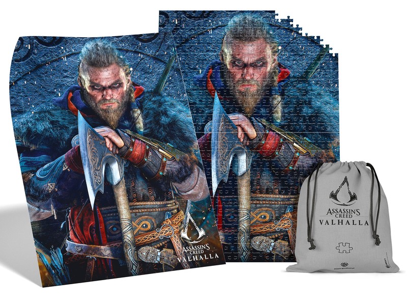 Assassin's Creed Valhalla: Eivor 1000 darabos puzzle tartalom