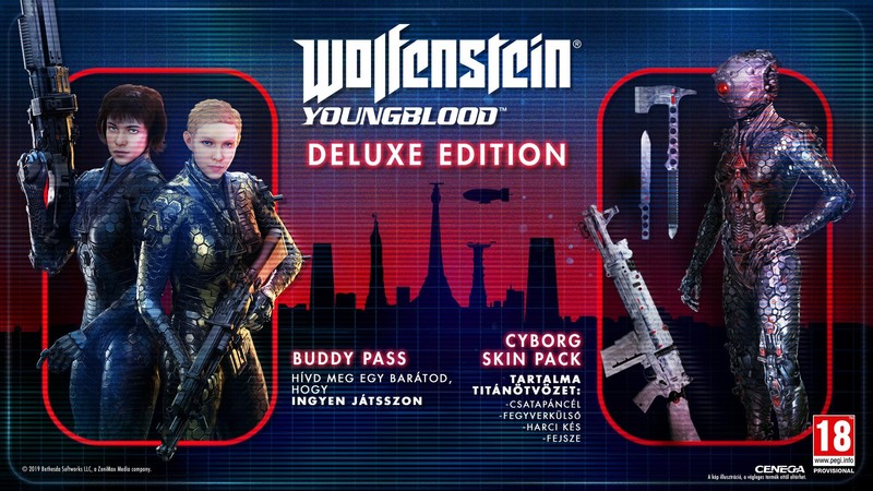 Wolfenstein Youngblood Deluxe Edition várható tartalom