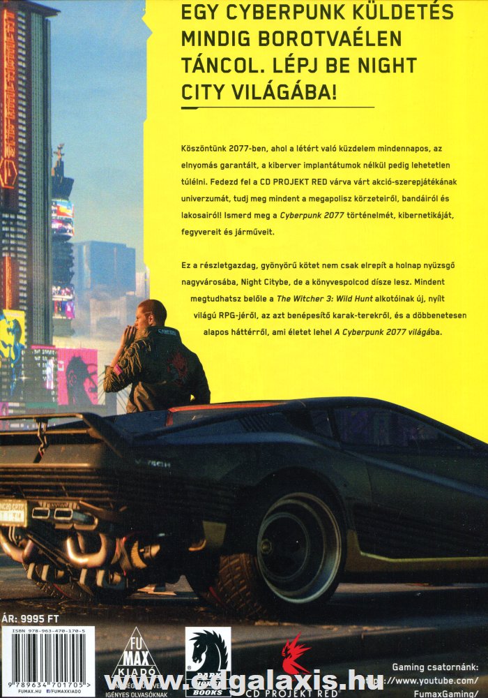 Könyv A Cyberpunk 2077 világa (Marcin Batylda) hátlap