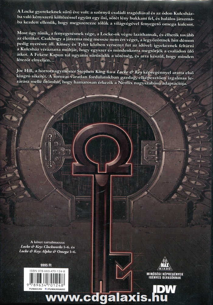 Könyv Locke és Key: Kulcs a zárját 3 (képregény)(Joe Hill,Gabriel Rodriguez) hátlap