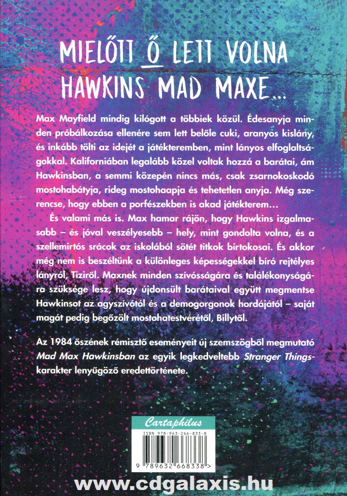 Könyv Mad Max Hawkinsban - Stranger Things (Brenna Yovanoff) hátlap