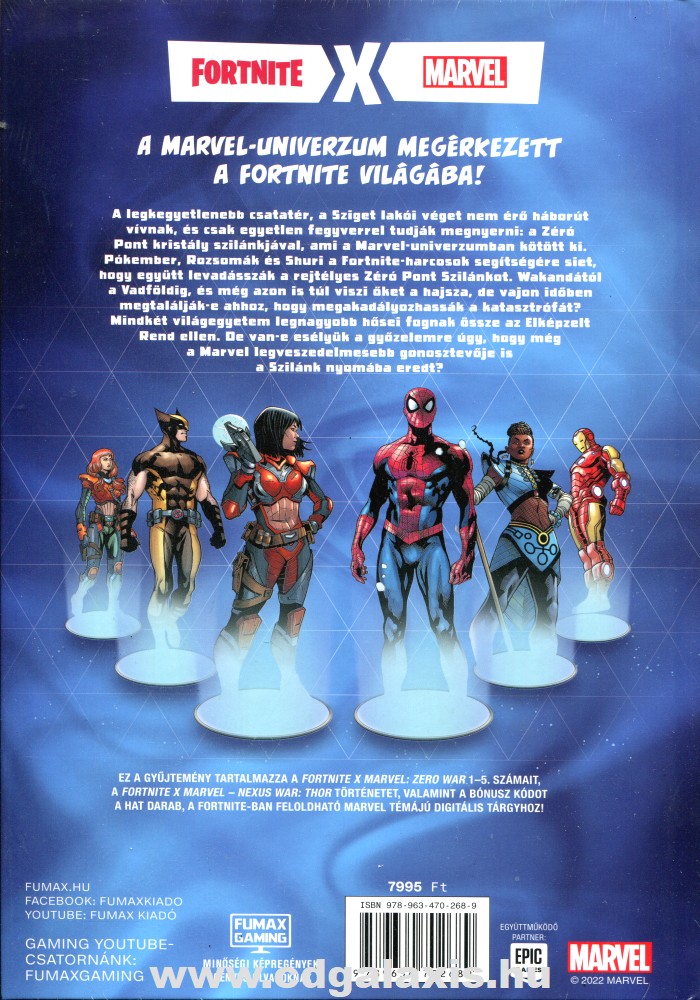 Könyv Marvel X Fortnite - Zéró Háború (Képregény) (Christos Gage) hátlap