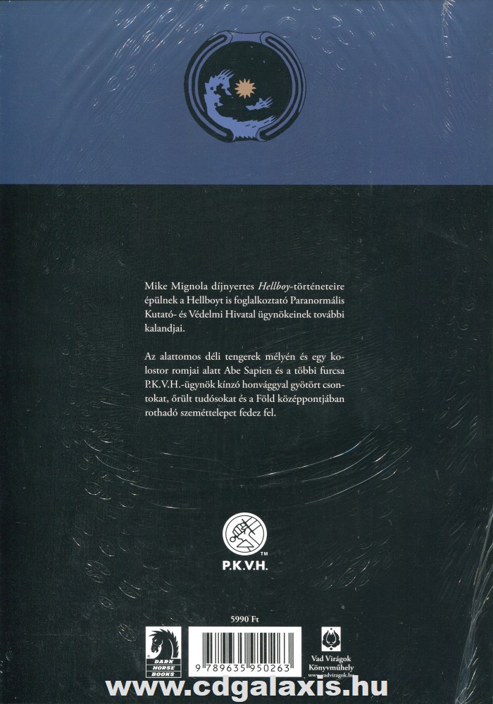 Könyv P.K.V.H. 1. - Üreges Föld és más történetek (képregény) (Mike Mignola) hátlap