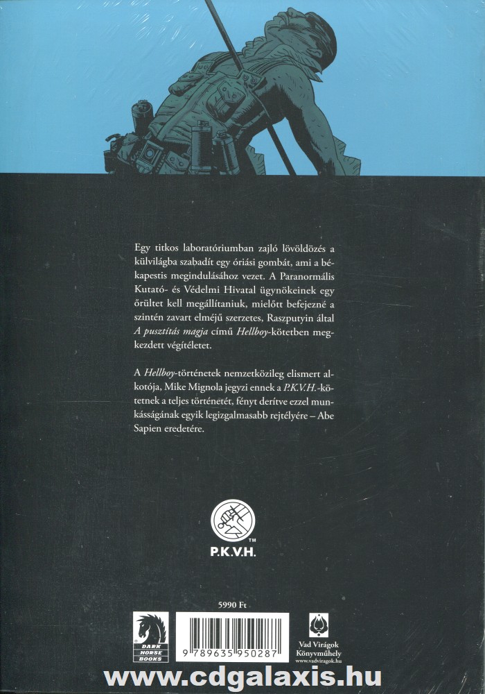 Könyv P.K.V.H. 3. - Békapestis (képregény) (Mike Mignola) hátlap