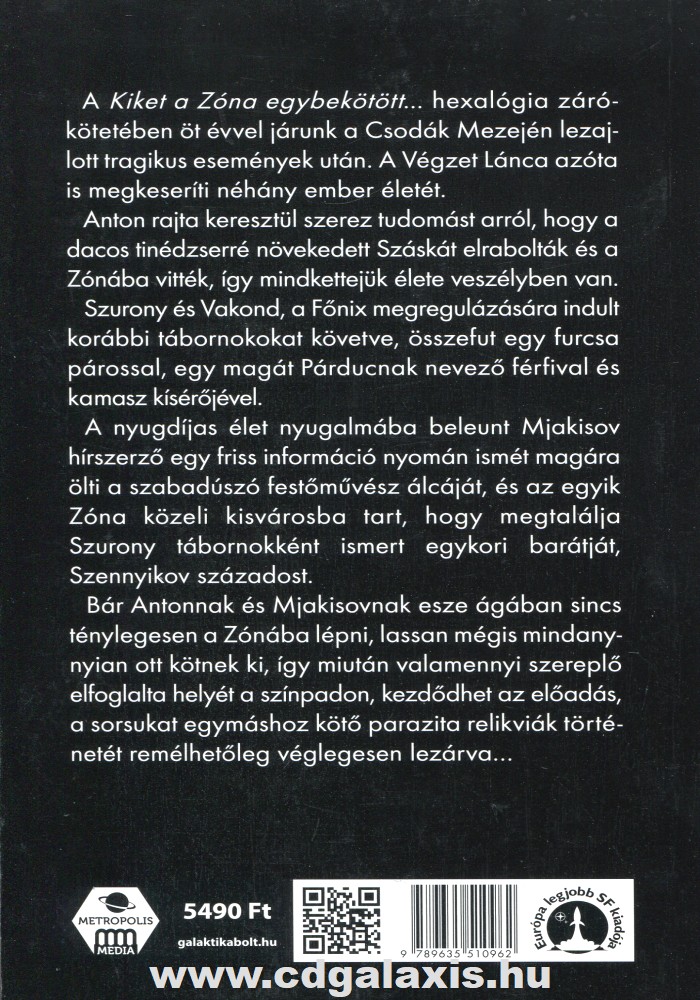 Könyv S.T.A.L.K.E.R. - A végzet markában (Jezsi Tumanovszkij,Roman Kulikov) hátlap