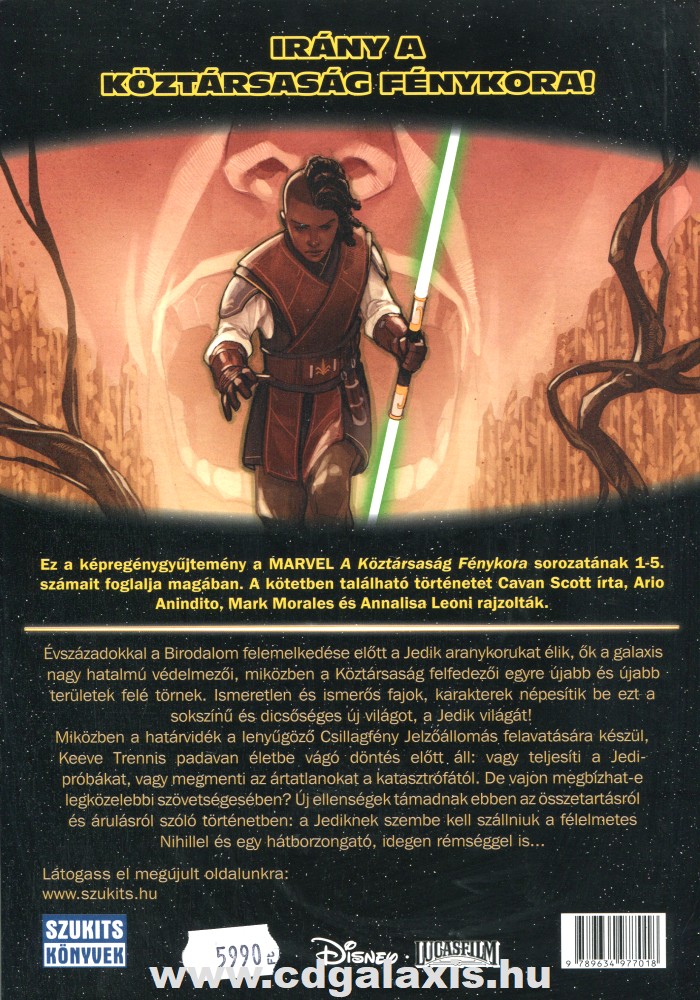 Könyv Star Wars: A Köztársaság Fénykora 1. - Félelem nélkül (Scott Cavan) hátlap
