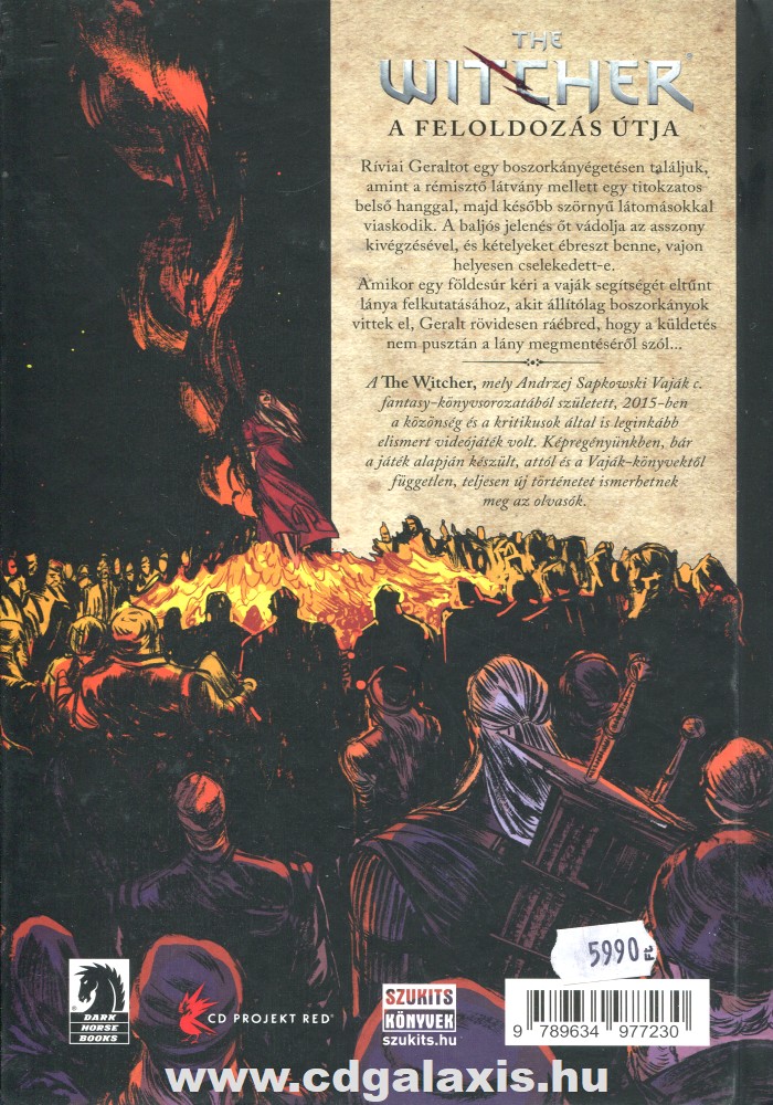 Könyv The Witcher: A feloldozás útja (képregény) (Bartosz Sztybor) hátlap