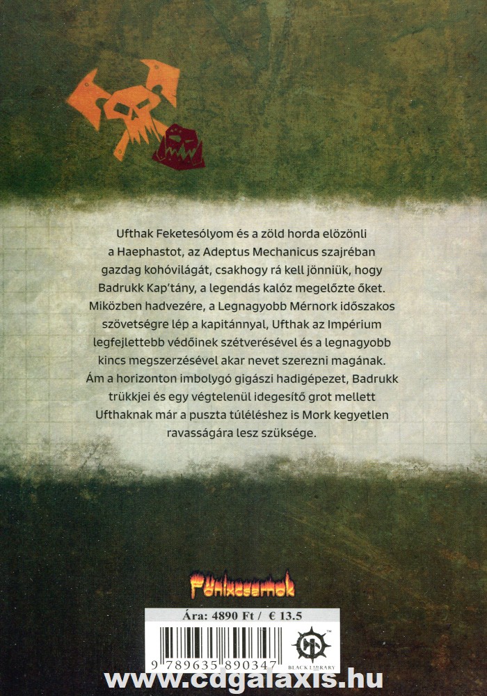 Könyv Warhammer 40000: Kegyetlen Ravasság (Mike Brooks) hátlap
