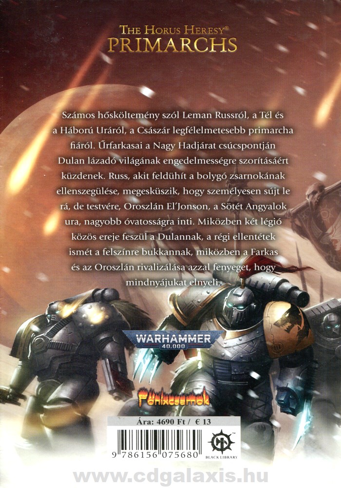 Könyv Warhammer 40000: Leman Russ - A nagy farkas (Chris Wraight) hátlap