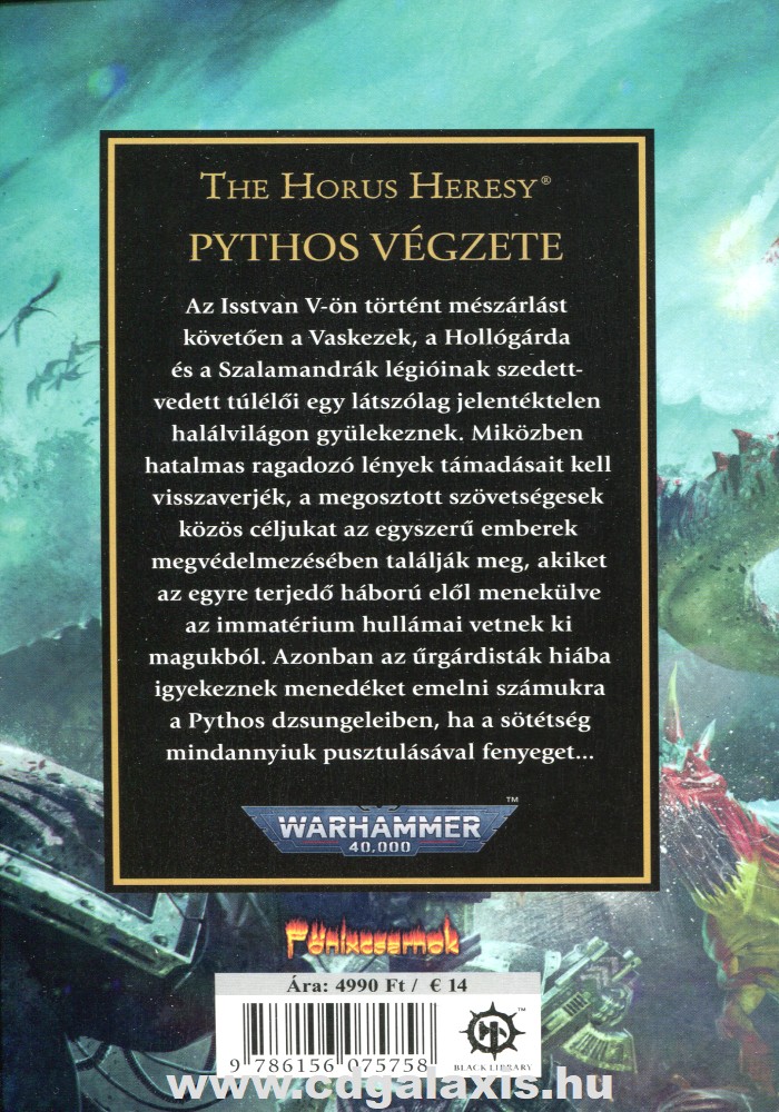 Könyv Warhammer 40000: Pythos végzete (David Annandale) hátlap