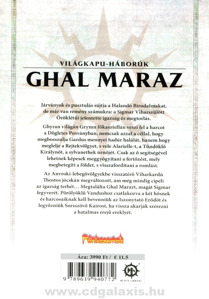 Könyv Warhammer Age of Sigmar: Ghal Maraz (Josh Reynolds, Guy Haley) hátlap