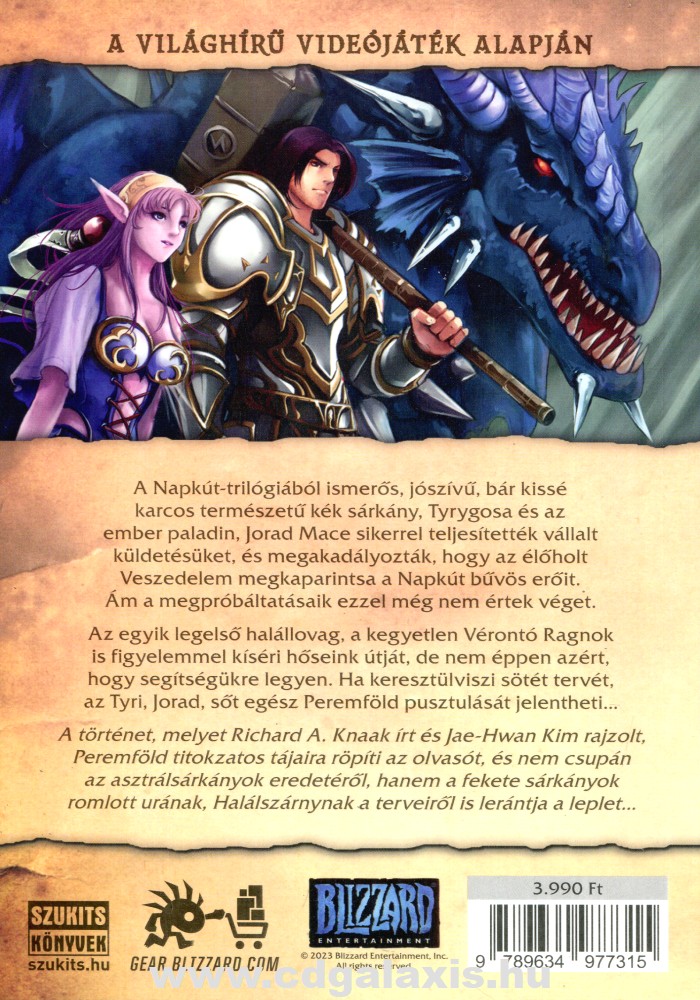 Könyv World of Warcraft: Árnyékszárny - Peremföld sárkányai (Richard A. K.) hátlap