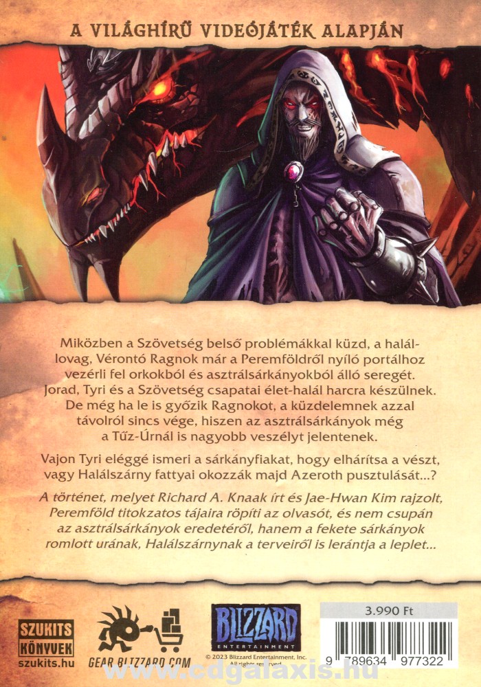 Könyv World of Warcraft: Árnyékszárny - Sárkányerőd (Richard A. Knaak) hátlap