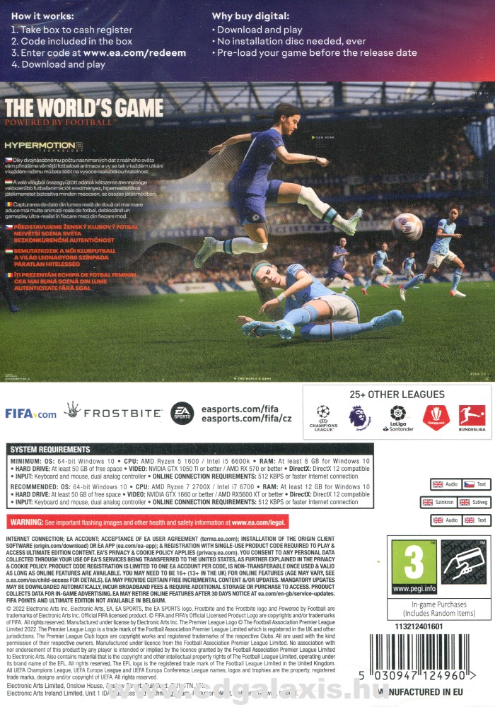 PC játék FIFA 23 hátlap