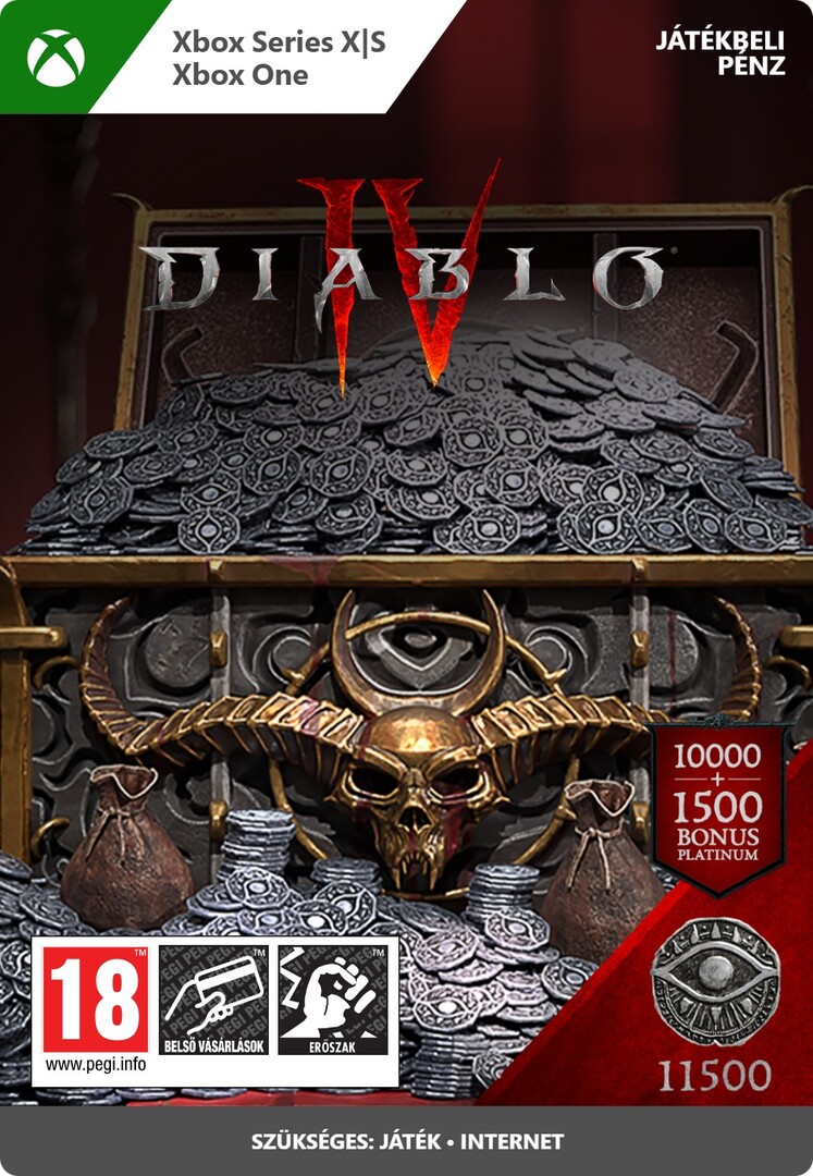 Digitális vásárlás (Xbox) Diablo IV 11500 Platinum Xbox Live LETÖLTŐKÓD borítókép