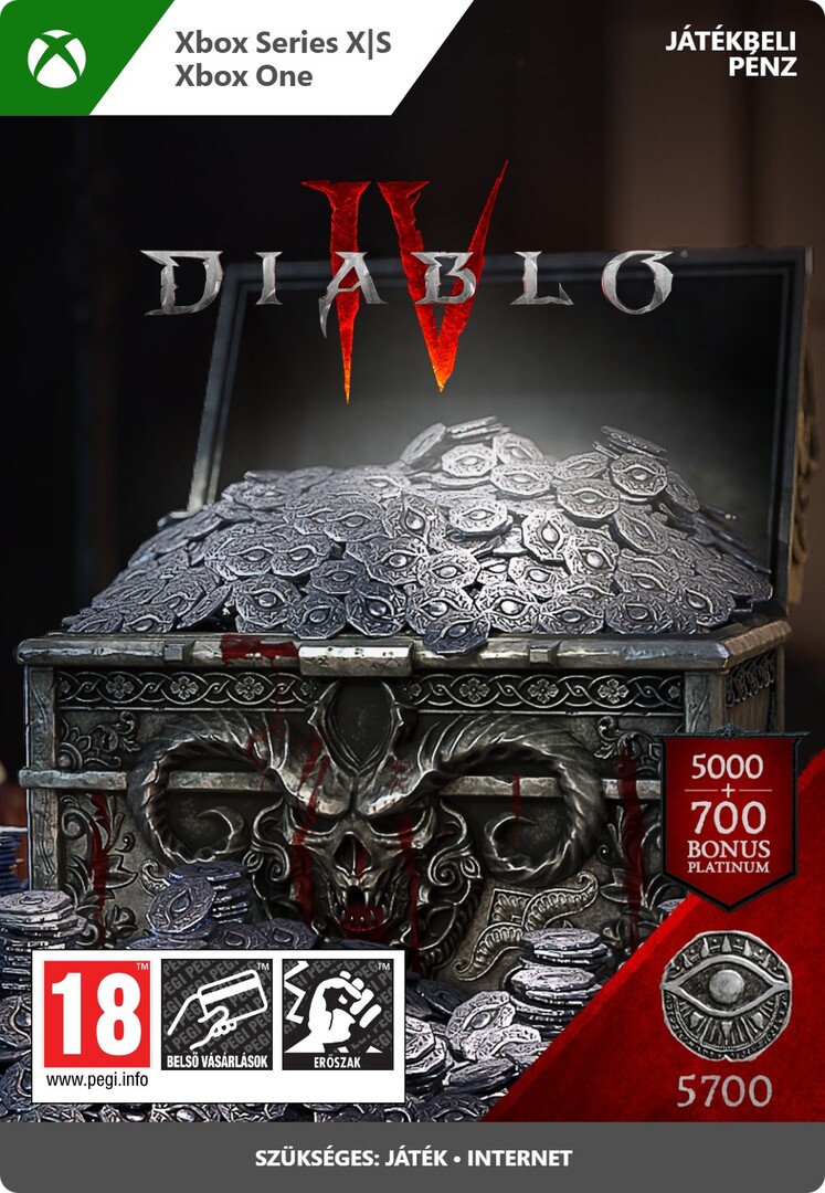 Digitális vásárlás (Xbox) Diablo IV 5700 Platinum Xbox Live LETÖLTŐKÓD borítókép