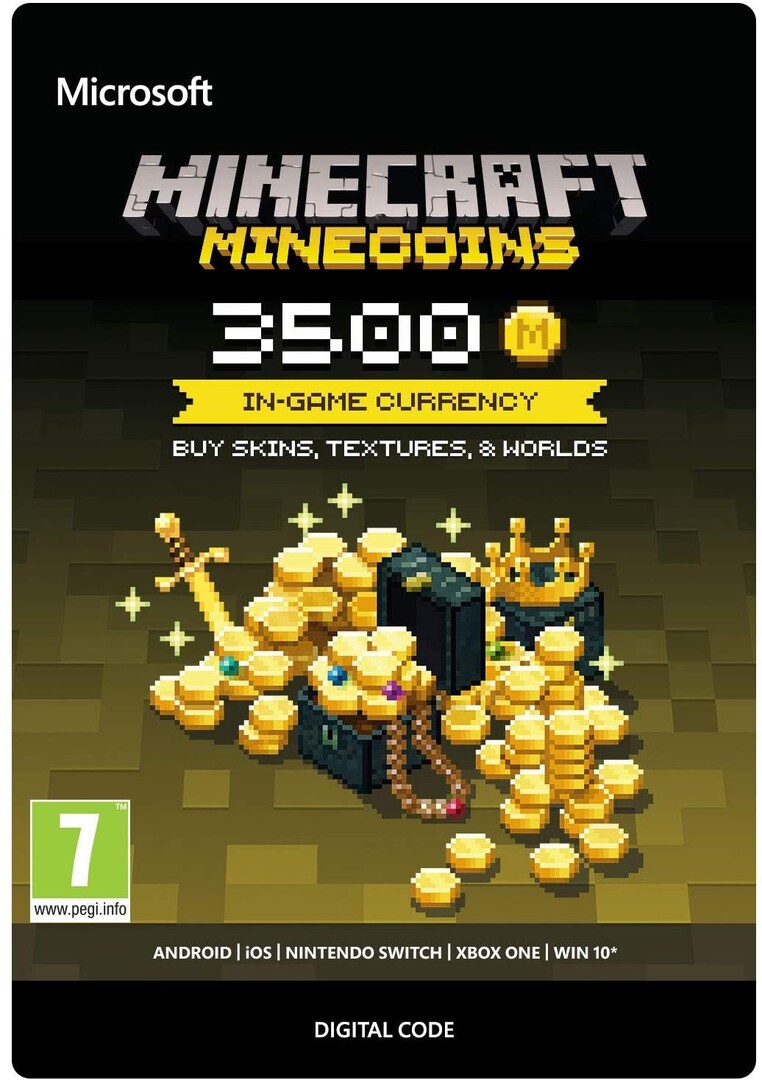 Digitális vásárlás (Xbox) Minecraft: Minecoins Pack: 3500 Coins Xbox Live LETÖLTŐKÓD borítókép
