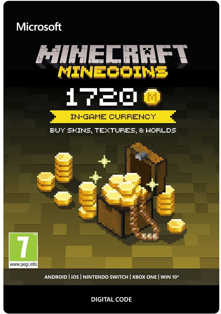 Digitális vásárlás (Xbox) Minecraft: Minecoins Pack: 1720 Coins Xbox Live LETÖLTŐKÓD borítókép