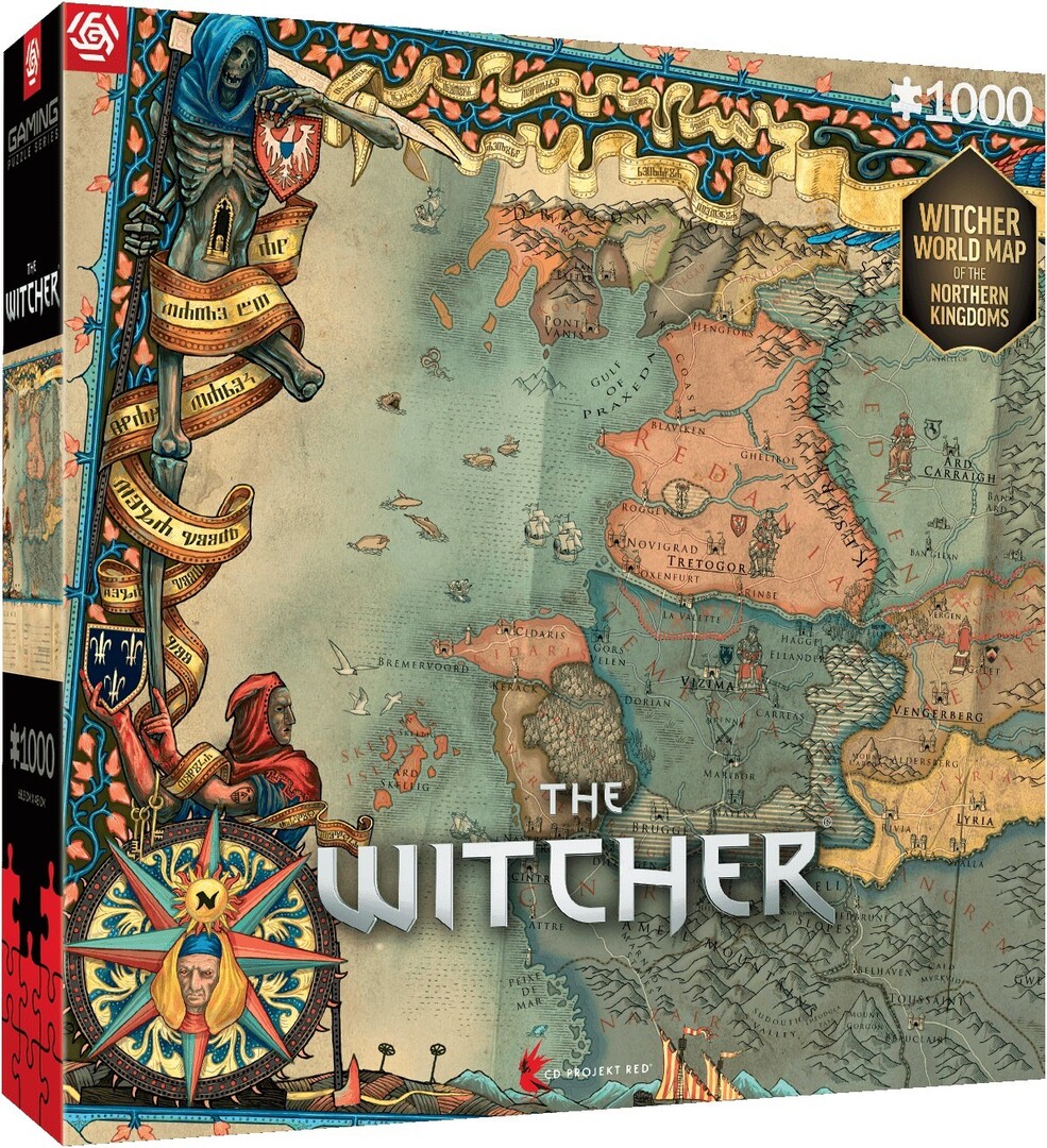 Játék The Witcher: The Northern Kingdoms 1000 darabos puzzle borítókép