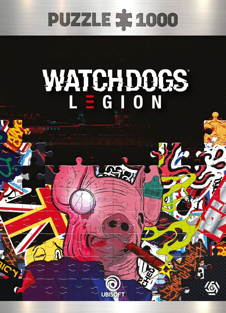 Játék Watch Dogs Legion: Pig Mask 1000 darabos puzzle borítókép