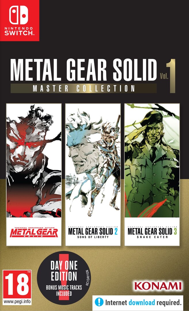 Switch Metal Gear Solid Master Collection Vol. 1 borítókép