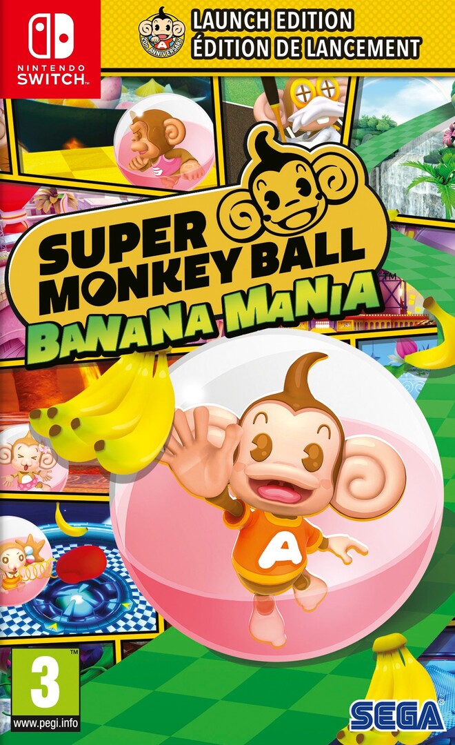 Switch Super Monkey Ball Banana Mania borítókép
