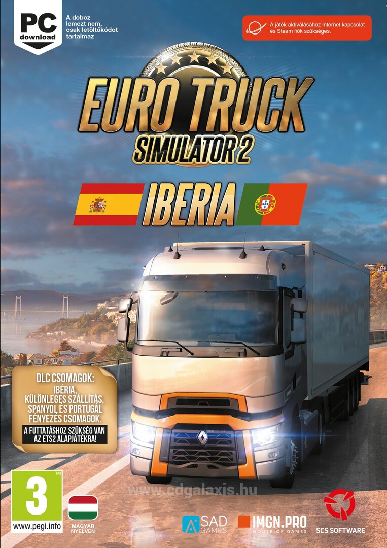 PC játék Euro Truck Simulator 2 kiegészítő: Iberia borítókép