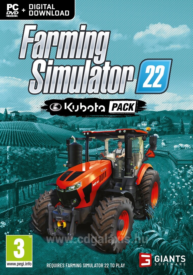 PC játék Farming Simulator 22 kiegészítő: Kubota Pack borítókép