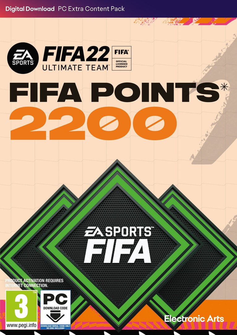 PC játék FIFA 22 2200 FUT Points borítókép