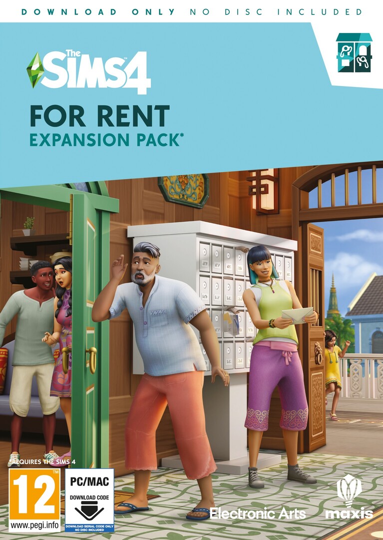 PC játék The Sims 4 kiegészítő: For Rent borítókép
