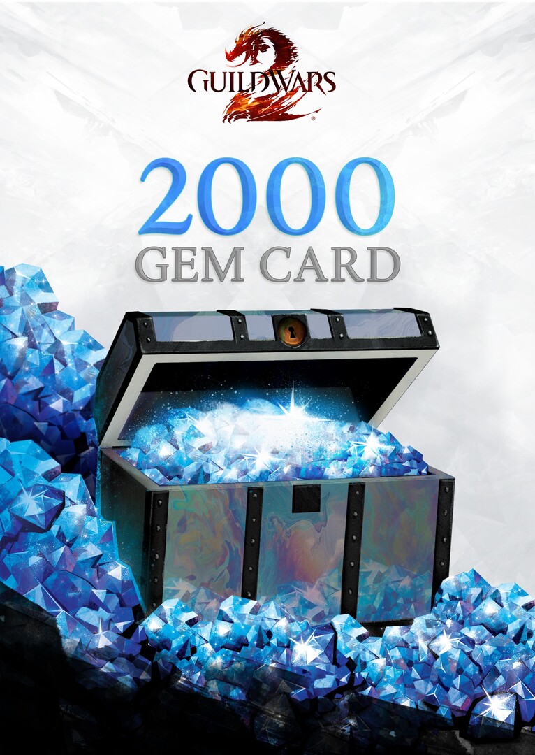 Digitális vásárlás (PC) Guild Wars 2 Gem Card 2000 gems LETÖLTŐKÓD borítókép