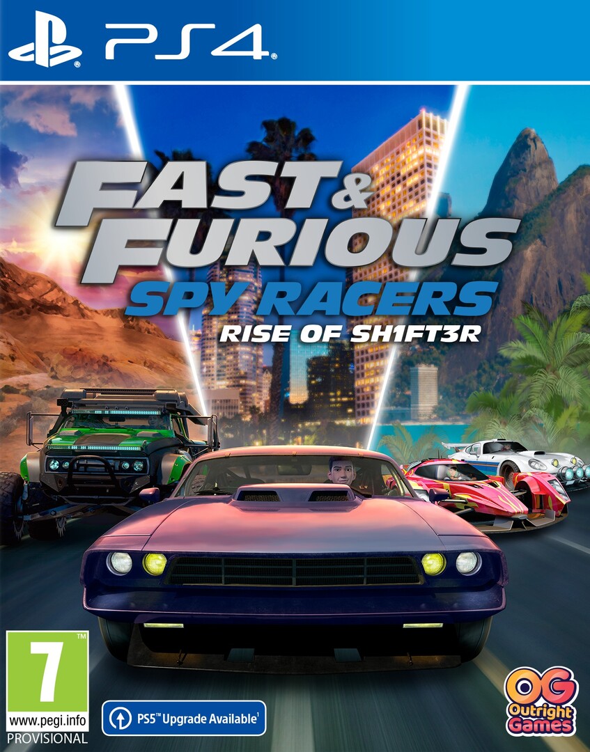 Playstation 4 Fast and Furious Spy Racers Rise of Sh1ft3r borítókép