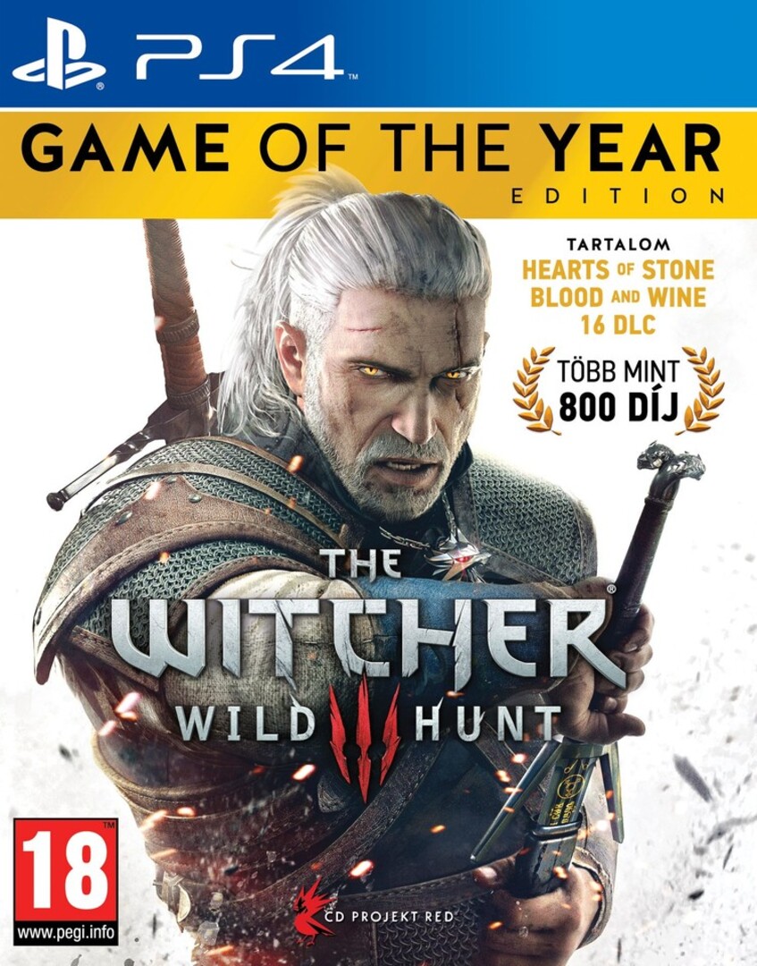 Playstation 4 Witcher 3: Wild Hunt Game of the Year Edition borítókép