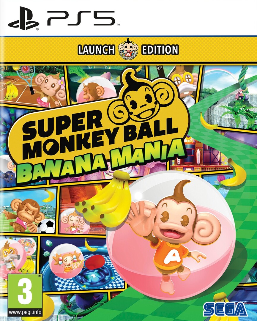 Playstation 5 Super Monkey Ball Banana Mania borítókép