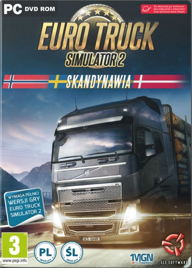 Digitális vásárlás (PC) Euro Truck Simulator 2 - Scandinavia LETÖLTŐKÓD