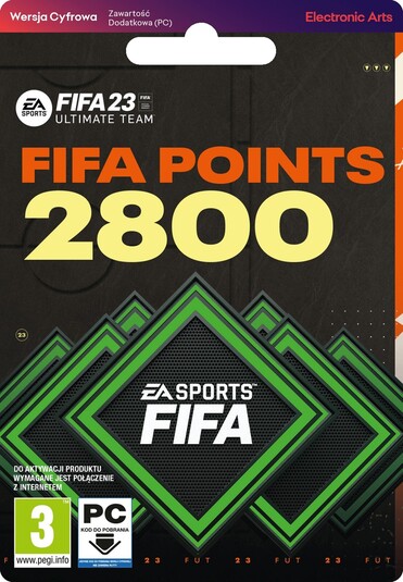 Digitális vásárlás (PC) FIFA 23 ULTIMATE TEAM FIFA POINTS 2800 LETÖLTŐKÓD