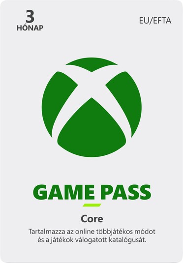 Digitális vásárlás (Xbox) XBOX Game Pass Core 3 hónapos Xbox Live LETÖLTŐKÓD
