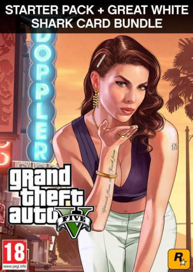 Digitális vásárlás (PC) Grand Theft Auto V Plus Criminal Enterprise Starter Pack Plus Great White Shark Card LETÖLTŐKÓD