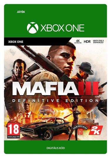 Digitális vásárlás (Xbox) Mafia III: Definitive Edition Xbox Live LETÖLTŐKÓD