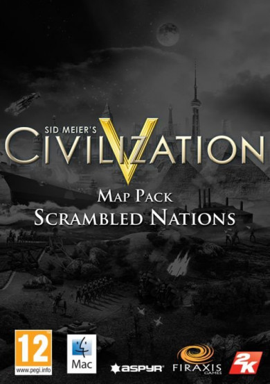 Digitális vásárlás (PC) Sid Meier's Civilization V: Scrambled Nations Map Pack LETÖLTŐKÓD