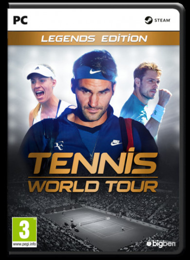 Digitális vásárlás (PC) Tennis World Tour Legends Edition LETÖLTŐKÓD