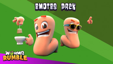 Digitális vásárlás (PC) Worms Rumble - Emote Pack LETÖLTŐKÓD